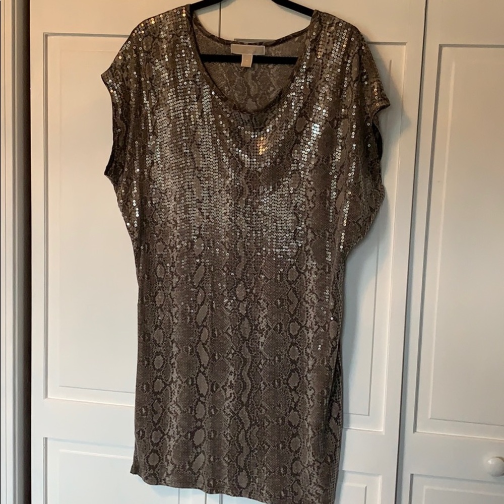 Michael Kors Sequin Python Print Dress - image 1